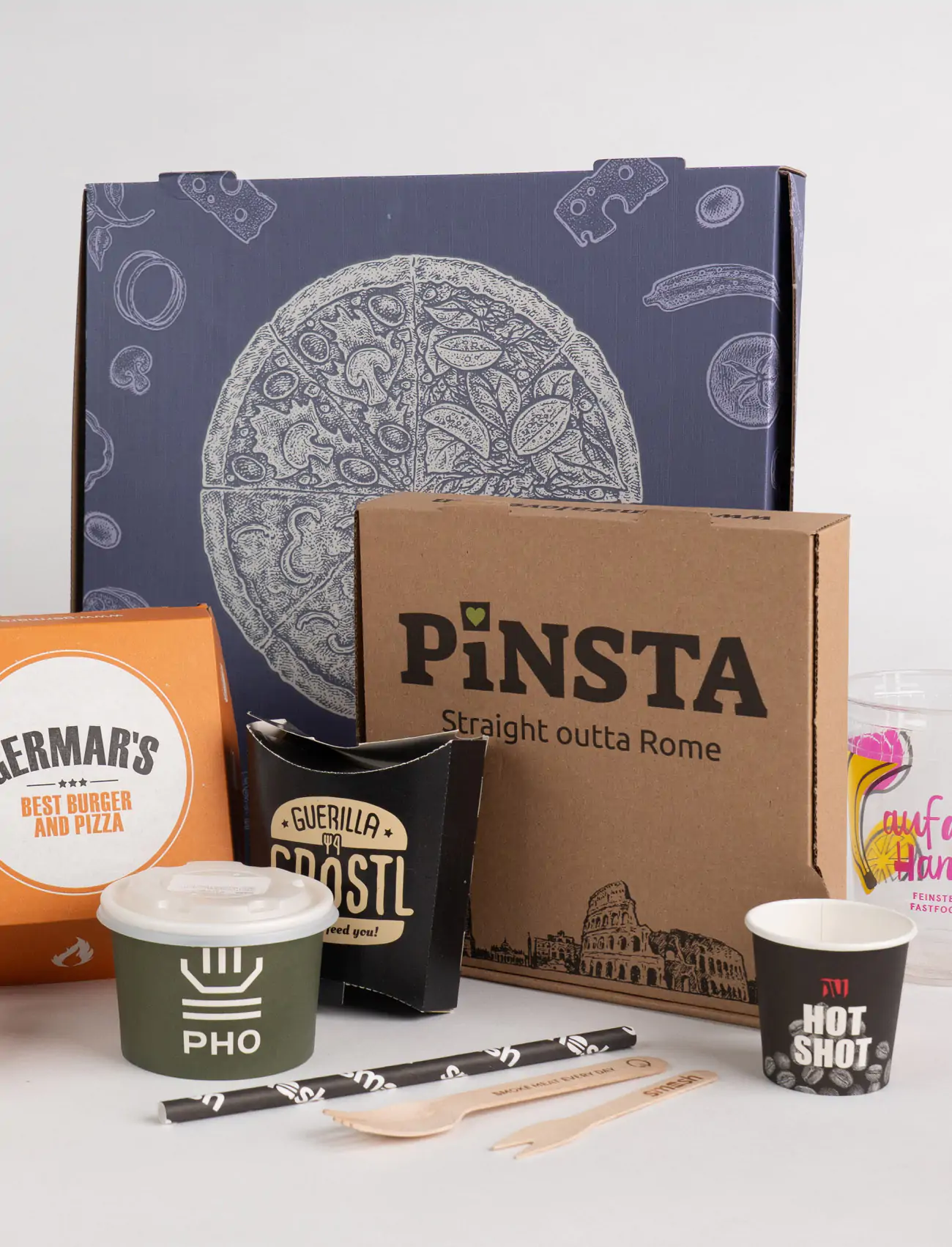 Pizzakarton mit Branding 