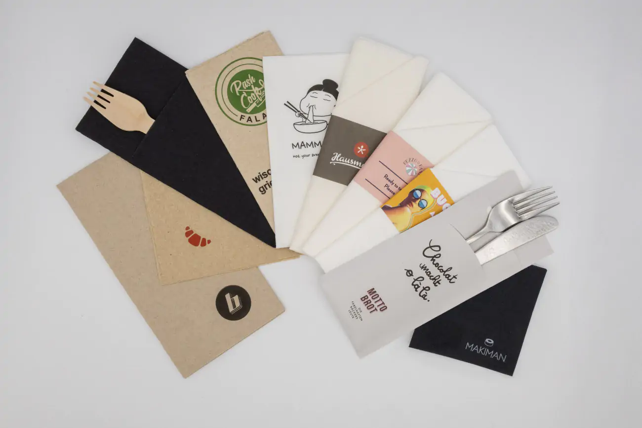 Servietten bedruckt mit eigenem Logo